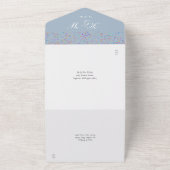 Faire-part de mariage Monogramme Confettis Arc-en- (Dehors)