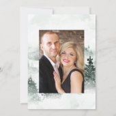 Faire-part de mariage monogramme de couronne de la (Dos)