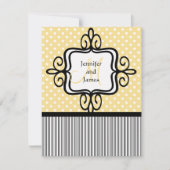 Faire-part de mariage Monogramme Dots (Devant)