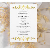 Faire-Part de Mariage Monogramme Élégant en Écritu