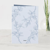 Faire-part de mariage Monogramme Fleur intemporel (Dos)