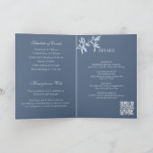 Faire-part de mariage Monogramme Fleur intemporel (Intérieur)