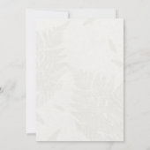 Faire-part de mariage Monogramme gris feuille bota (Dos)