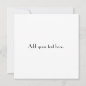 Faire-part de mariage Monogramme moderne (Dos)