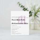Faire-part de mariage monogramme moderne funky UpB (Debout devant)