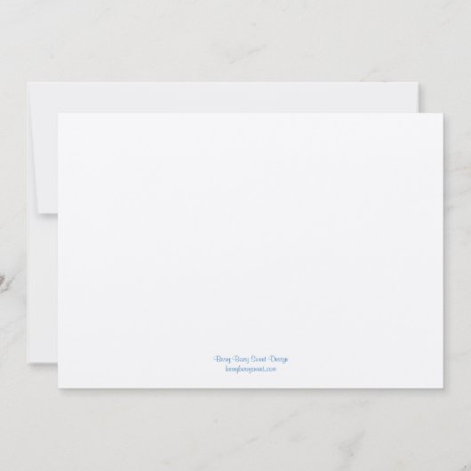 Faire-part de mariage Monogramme Oiseaux (Dos)