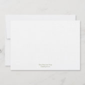 Faire-part de mariage Monogramme Oiseaux - Sage (Dos)