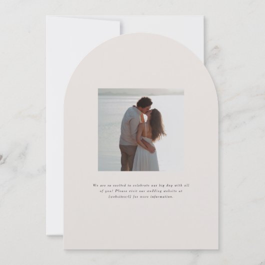 Faire-part de mariage Monogramme Parker (Dos)