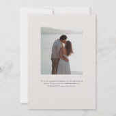 Faire-part de mariage Monogramme Parker (Dos)