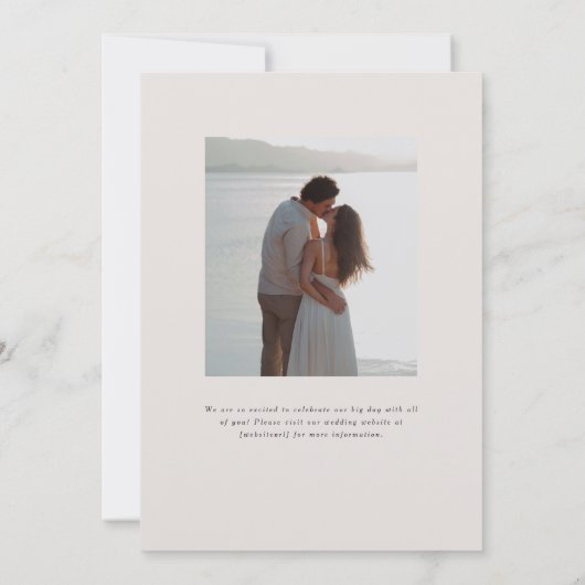 Faire-part de mariage Monogramme Parker (Dos)