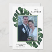 Faire-part de mariage Monstera Nous nous sommes ma (Devant)