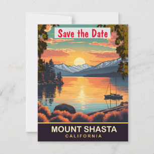 Faire-part de mariage Mont Shasta California Peak