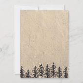 Faire-part de mariage montagne rustique (Dos)