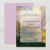 Faire-part de mariage Montagnes (Devant / Derrière)