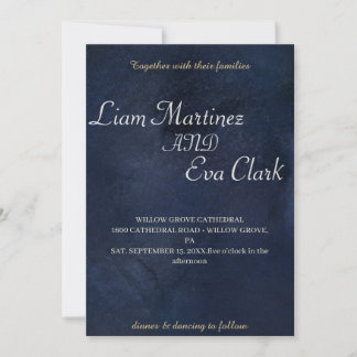 Faire-part de mariage Moody Aquarelle Peinture