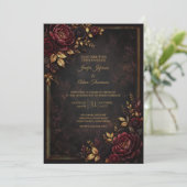 Faire-part de mariage Moody Flowers (Debout devant)