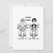 Faire-part de mariage motard moto (Devant)
