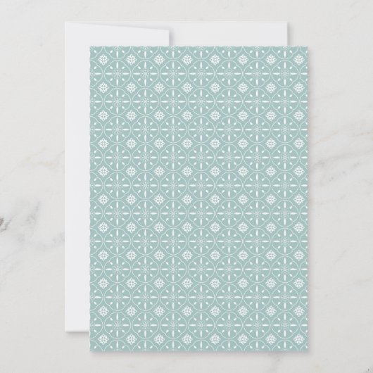 Faire-part de mariage motif bleu pastel (Dos)
