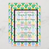 Faire-part de mariage Motif d'ananas tropical (Devant / Derrière)