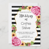 Faire-part de mariage Motif de cadre de couleur aq (Devant)