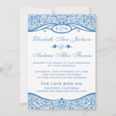 Faire-part de mariage Motif de la vigne Inséparabl (Devant)