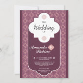 Faire-part de mariage Motif géométrique (Devant)