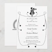 Faire-part de mariage moto (Devant / Derrière)