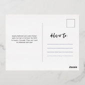 Faire-part de mariage multi-photo à script décontr (Verso)