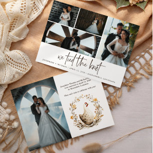 Faire-part de mariage multi-photo Country Chicken