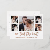 Faire-part de mariage multi-photos à script décont (Recto/Verso)