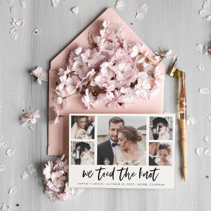 Faire-part de Mariage multiphoto décontracté Scrip