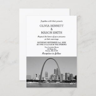 Faire-part de mariage municipal de St Louis Skylin