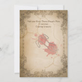 Faire-part de MARIAGE Mystère Meurtre Parchemin Vi (Dos)