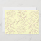 Faire-part de mariage naturel/Rose (Dos)