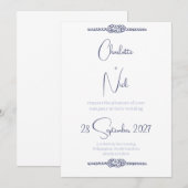 Faire-part de mariage nautique (Devant / Derrière)