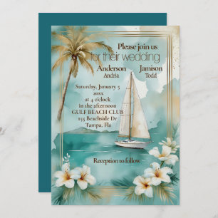 Faire-part de mariage nautique