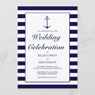 Faire-part de mariage nautique