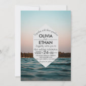 Faire-part de mariage nautique de la marine modern (Devant)