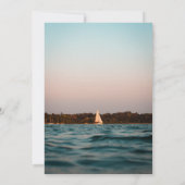 Faire-part de mariage nautique de la marine modern (Dos)