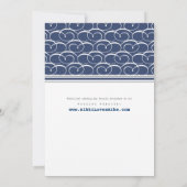Faire-part de mariage nautique de monogramme de (Dos)