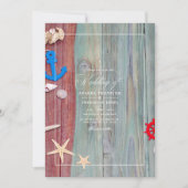 Faire-part de mariage nautique de plage rustique d (Devant)