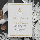 faire-part de mariage nautique élégant