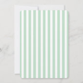 Faire-part de mariage nautique gris blanc vert men (Dos)