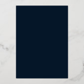 Faire-part de mariage Navy Boho Gold Foil (Verso)