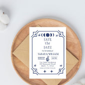 Faire-part de mariage Navy tarot Goth date de sauv