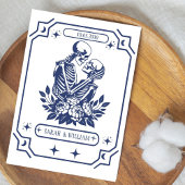 Faire-part de mariage Navy tarot Goth date de sauv