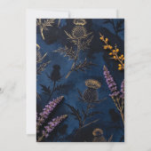 Faire-part de mariage Navy Thistle Copper (Dos)