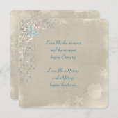 Faire-part de mariage Net Nautique (Devant / Derrière)