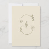 Faire-part de mariage neutre moderne (Dos)