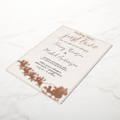 Faire-part de mariage Noël en papier alu avec le P (Rotation)